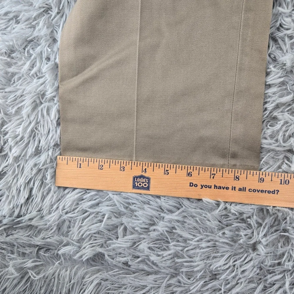 Perry Ellis Portfolio 36x29 Black Khaki Bundle Cotton Flat Front 3pk Trousers - Picture 11 of 16
